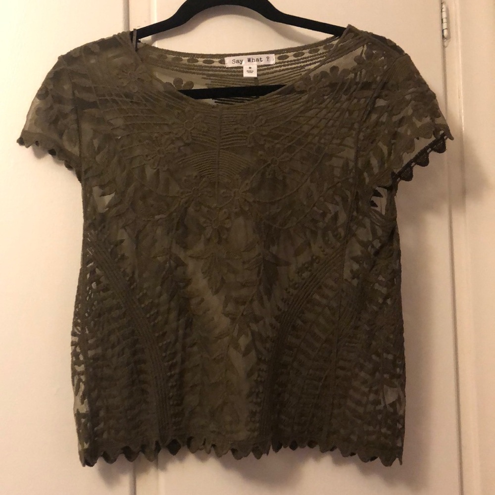 Say What! Lace Blouse